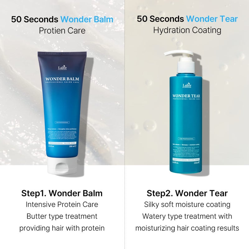 Lador LA'DOR LADOR Wonder Tear Deep Conditioning Treatment Mask for Dry Damaged Hair - Moisturizing & Hydrating Protein Keratin Growth Conditioner for Color Treated, Frizzy, Curly Hair 8.45 Fl Oz Korean - Image 5